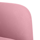 Canapé causeuse rose 109 cm velours