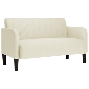 Canapé causeuse crème 109 cm velours