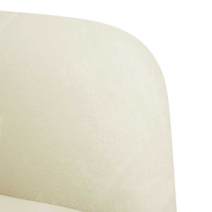 Canapé causeuse crème 109 cm velours