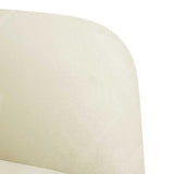 Canapé causeuse crème 109 cm velours