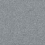 Chaise à bascule avec repose-pied Gris clair Tissu