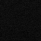 Chaise à bascule avec repose-pied Noir Tissu