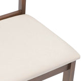 Chaises à manger coussins 2 pcs marron bois massif caoutchouc