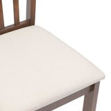 Chaises à manger coussins 2 pcs marron bois massif caoutchouc