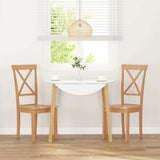 Chaises à manger 2 pcs bois massif caoutchouc