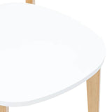 Chaises à manger 2 pcs bois massif caoutchouc