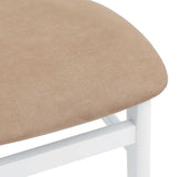 Chaises à manger coussins 2 pcs blanc bois massif caoutchouc