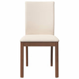 Chaises à manger coussins 2 pcs marron bois massif caoutchouc