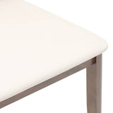 Chaises à manger coussins 2 pcs marron bois massif caoutchouc