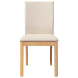 Chaises à manger coussins 2 pcs bois massif caoutchouc