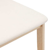 Chaises à manger coussins 2 pcs bois massif caoutchouc