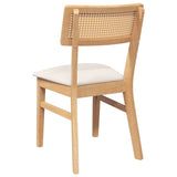 Chaises à manger coussins 2 pcs bois massif caoutchouc