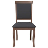 Chaises à manger coussins 2 pcs marron bois massif caoutchouc