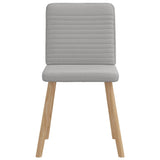 Chaises à manger lot de 4 gris nuage tissu