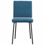 Chaises à manger lot de 4 Bleu Velours