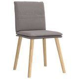 Chaises à manger lot de 4 taupe tissu