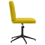 Chaises à manger lot de 2 Jaune Velours