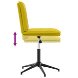 Chaises à manger lot de 2 Jaune Velours