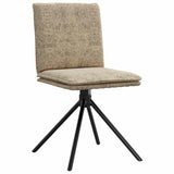 Chaises à manger lot de 4 gris clair similicuir daim