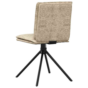 Chaises à manger lot de 4 gris clair similicuir daim