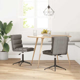 Chaises à manger lot de 2 gris similicuir