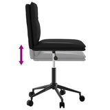 Chaises à manger lot de 2 noir similicuir