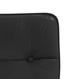 Chaises à manger lot de 2 noir similicuir