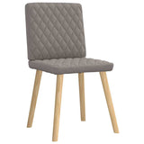 Chaises à manger lot de 6 taupe tissu