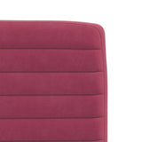 Chaises à manger lot de 6 rouge bordeaux velours