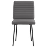 Chaises à manger lot de 6 gris similicuir
