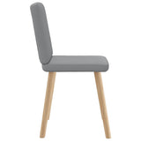 Chaises à manger lot de 6 gris clair tissu