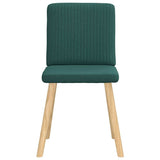 Chaises à manger lot de 6 vert foncé tissu
