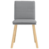 Chaises à manger lot de 6 gris clair tissu