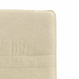 Chaises à manger lot de 6 crème tissu