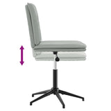 Chaises à manger lot de 4 Gris clair Velours