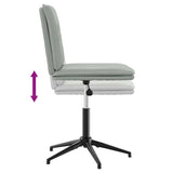 Chaises à manger lot de 6 gris clair velours