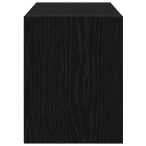 Armoire avec 2 tiroirs chêne noir 60x31x40 cm bois d'ingénierie