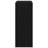 Armoires avec 2 tiroirs 2 pcs chêne noir bois d'ingénierie