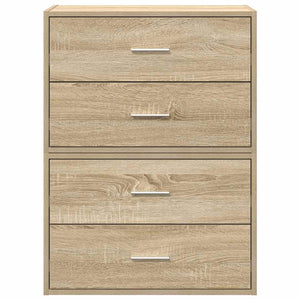 Armoires avec 2 tiroirs 2 pcs chêne sonoma bois d'ingénierie
