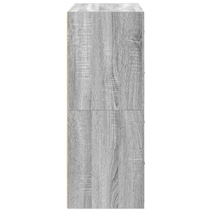 Armoires avec 2 tiroirs 2 pcs sonoma gris bois d'ingénierie