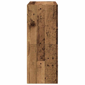 Armoires avec 2 tiroirs 2 pcs vieux bois bois d'ingénierie