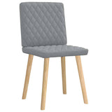 Chaises à manger lot de 2 gris clair tissu