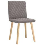 Chaises à manger lot de 2 taupe tissu