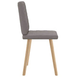 Chaises à manger lot de 2 taupe tissu