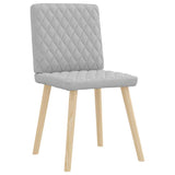 Chaises à manger lot de 2 gris nuage tissu