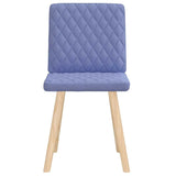 Chaises à manger lot de 2 bleu jean tissu