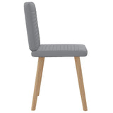 Chaises à manger lot de 2 gris clair tissu