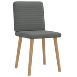 Chaises à manger lot de 2 gris foncé tissu