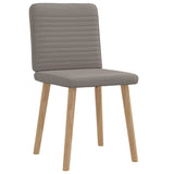 Chaises à manger lot de 2 taupe tissu