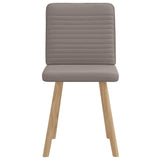 Chaises à manger lot de 2 taupe tissu